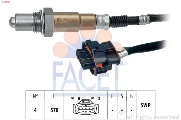 FACET 10-8168 | Oksijen Sensörü Konum 1 Chevrolet Cruze Astra J Insignia A16xer