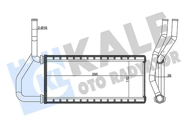 KALE 358610 | Kalorifer Radyatörü Honda Cr V 2 0 2 2 İ Ctdı 02 06