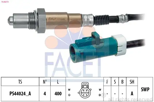 FACET 10-8273 | Oksijen Sensörü Ford C Max II 2010 1 6 Ti Focus C Max 2003 2007 Focus II 1 6
