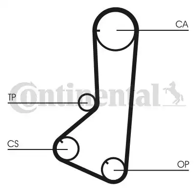 Continental Ctam Ct801 Triger Kayışı Hyundai 2 4 H100 93 04 H 1 97 04 Mitsubishi 2 4 Pajero II L300 III