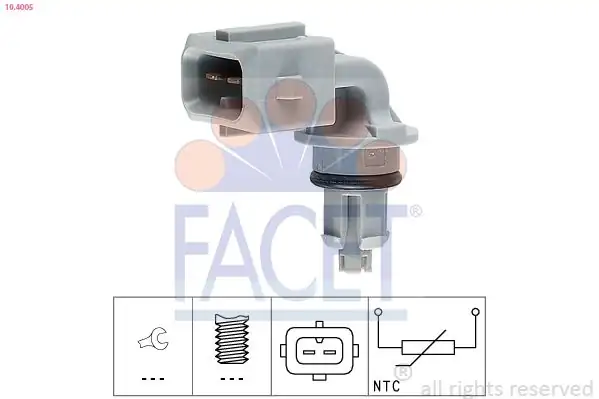 FACET 10-4005 | Hararet Müşürü Kangoo Clio Megane Fluence Logan Traffic C4 C5 Partner P206 P306 P406 1 4 2 0