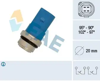 FAE 38391 | Fan Müşürü VW Passat A4 A6 97 04 Adr Apu Adp AEB AWT AFN AVF 1 6 1 9 TDI