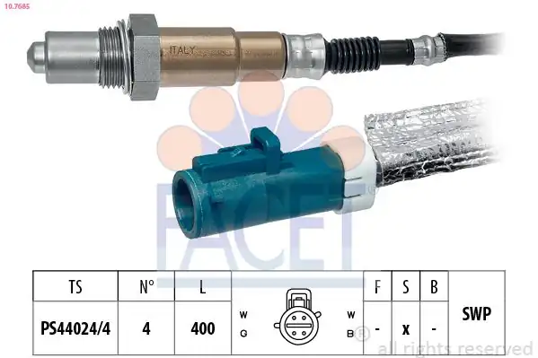 FACET 10-7685 | Oksijen Sensörü Ford B Max 1 4 13 Fiesta VI 1 25 1 4 08