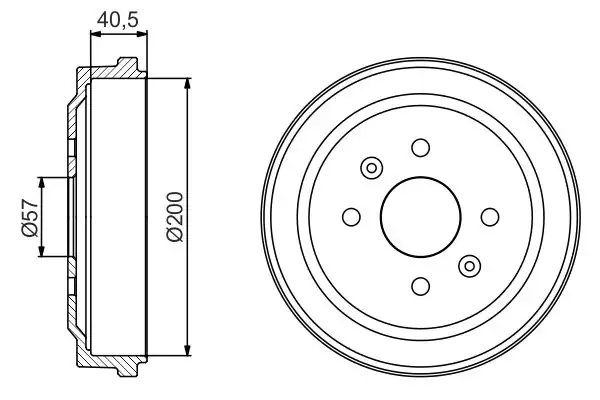 BOSCH 0986477225 | Arka Fren Kampanası Spark M300 | 2 Adet