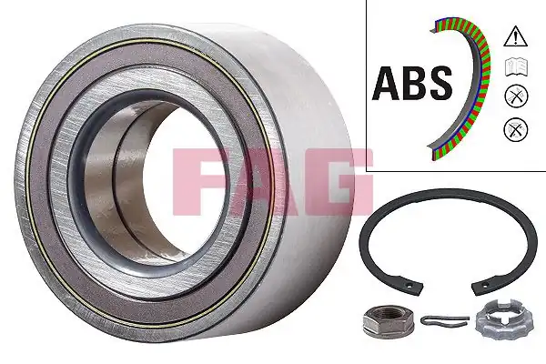 FAG 713640180 | Ön Teker Rulmanı P205 P206 Gtı P306 P405 Partner Xsara Berlingo 1 4 1 6 Hdi 1 9d 2 0 Hdi Abssız Ölçü