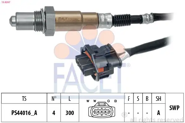 FACET 10-8267 | Oksijen Sensörü Opel Adam Astra G H J Combo Corsa C D