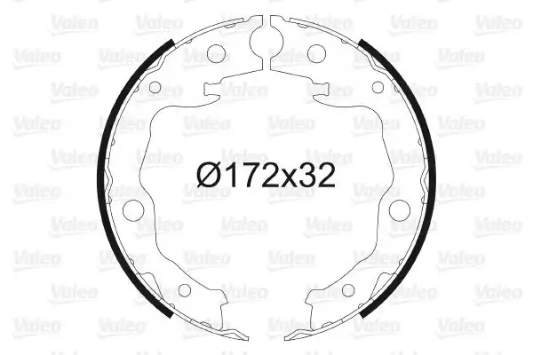Valeo 564128 El Fren Balatası Arka Pabuç Toyota Rav4 III IV 08 18 Nissan Qashqai X-Trail Juke F15