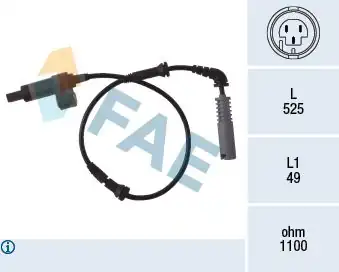 FAE 78018 | ABS Sensörü Bmw E46 Ön