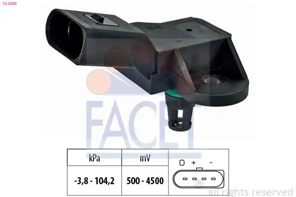 FACET 10-3280 | Hava Basınç Sensörü VW Tiguan Sharan Alhambra 1 4 TSI Cava CAVD Ctha Cthd CAXA