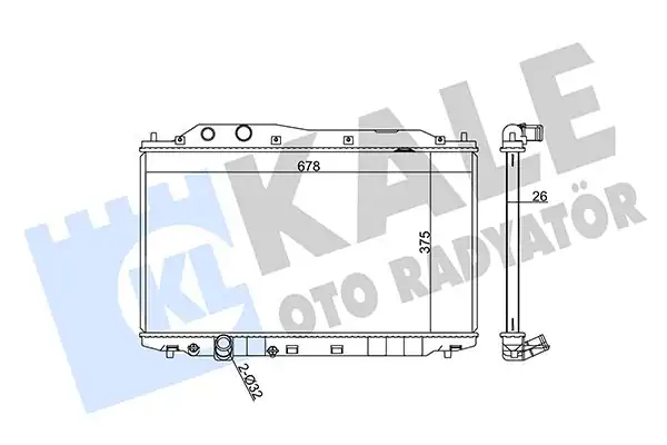 KALE 357200 | Motor Su Radyatörü Honda Civic Sedan Fd6 1 6 1 8 2006 2012 Manuel