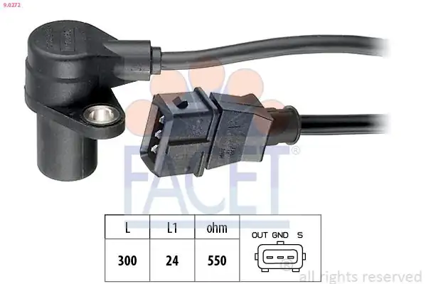 FACET 9-0272 | Krank Mili Sensörü Daewoo Lanos Nubira 1 6 16v