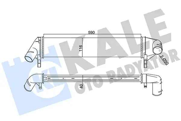 Kale Radyatör 345085 Turbo Radyatörü İntercooler Dacia Duster 1 5 dCi 10 Logan Logan Express MCV 05 Sandero 1 5 dCi 09