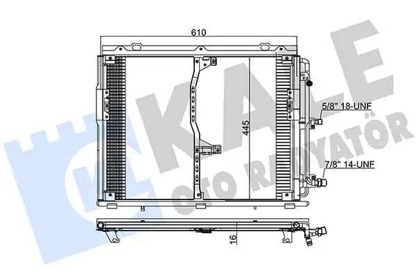 Kale Radyatör 392400 Klima Radyatörü Kondenser Al Al Mercedes Benz W140 S Coupe C140