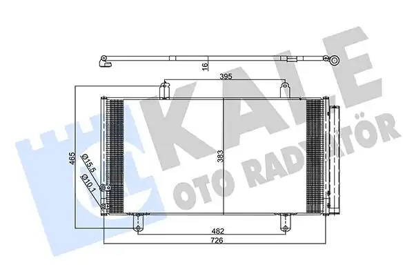 Kale Radyatör 357365 Klima Radyatörü Kondenser Toyota Camry 01 06