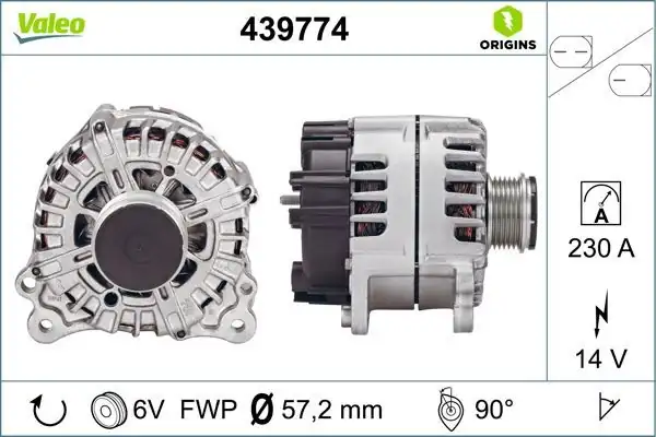 Valeo 439774 Porsche Cayenne 3 0d Panamera 3 0 Touareg Alternatör 11 14