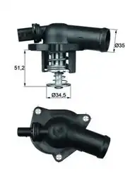 MAHLE TI17109 | Termostat Golf IV/Bora/A2/Lupo 1.6 FSI 02-05