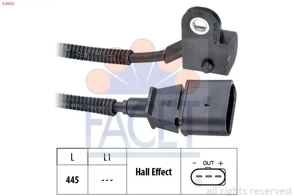 FACET 9-0422 | Eksantrik Mil Konum Sensörü Ford Galaxy Audi A2 A3 Altea Ibiza Leon VW Golf IV Bora Jetta 1 9 TDCI