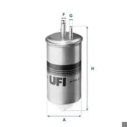 UFI 24.116.00 | Mazot Filtresi Duster Logan Mcv Sandero 1.5 K9k