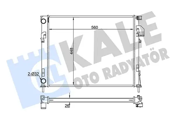 KALE 351035 | Motor Radyatörü Renault Trafic II Opel Vivaro A Nissan Primastar 01