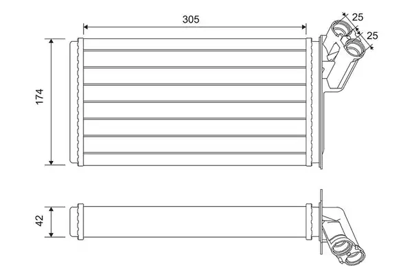 Valeo 812116 Kalorifer Radyatör Expert Jumpy Scudo 06 Evasıon Ulysse Lancıa Zeta P806