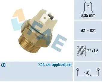 FAE 37020 | Fan Müşürü 92 82 R9 R11 P204 P304 P504 P505 J9 Siyah