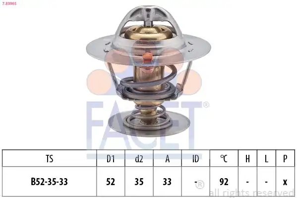 FACET 78396S | Termostat 88C Ford Focus 18Tdcı Mondeo 18Td