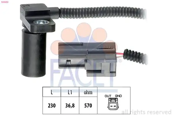 FACET 90233 | Hız Sensörü Kablolu Otomatik Vites 4 Vites Volkswagen Polo Hb 95 02 Pol