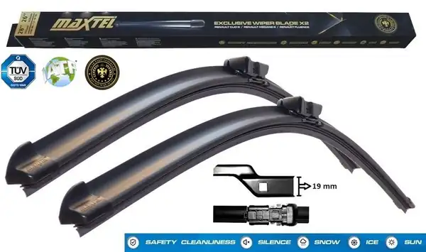 MAXTEL 12105002 | Silecek Ön Tk 600mm 430mm Muz Tip Bravo 07