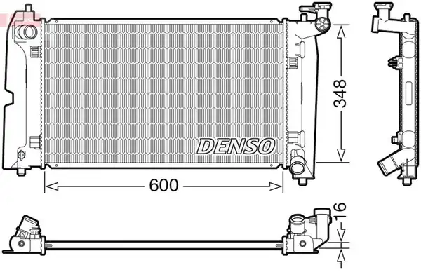 Denso Drm50110 Su Radyatörü Brazing Toyota Corolla Avensis Verso 1 4 1 8 Vvt-I 02 08 585x350mm