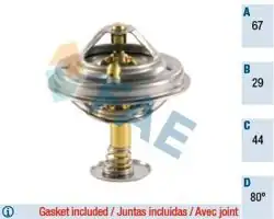 FAE 5307880 | Termostat 80°C M116 M117 M119 Mercedes W124 W126 W140 R129 85-01