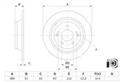 BOSCH 0986479H11 | Fren Diski Tivoli Xl 1.6 15-Arka | 2 Adet