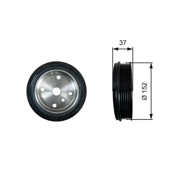 Gates Tvd1137 Krank Kasnağı Volvo S60 S80 V70 Xc70 Xc90 2 4d