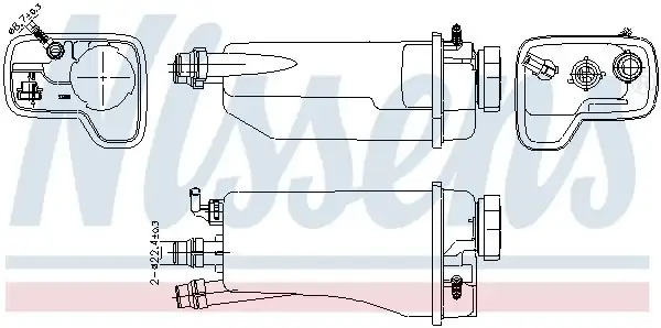 NISSENS 996361 | Radyatör Yedek Su Deposu Bmw E38 E39 M52 M54