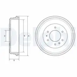 DELPHI BF581 | Arka Fren Kampanası Ranger 98-06