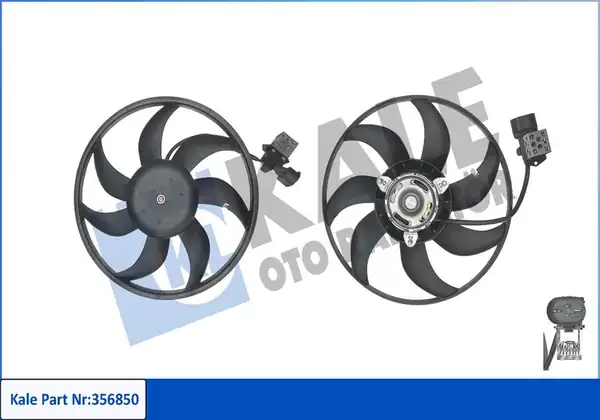KALE 356850 | Radyatör Fan Motoru Opel Corsa C Combo C 1 0 1 8 01 11 Z10xe Z12xe Z14xe