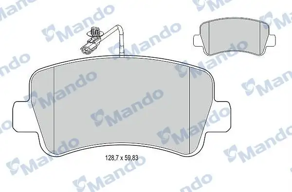 MANDO MBF015044 | Arka Fren Balatası Renault Master III Opel Movano B 2 3 CDTI Tek Teker 10