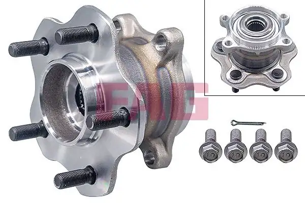 FAG 713613930 | Arka Teker Rulmanı 5 Delikli Juke 1 6dig T 4 4 10 Qashqai 1 6dci 2 0 dCi 07 X Traıl 1 6dci 2 0 dCi 0