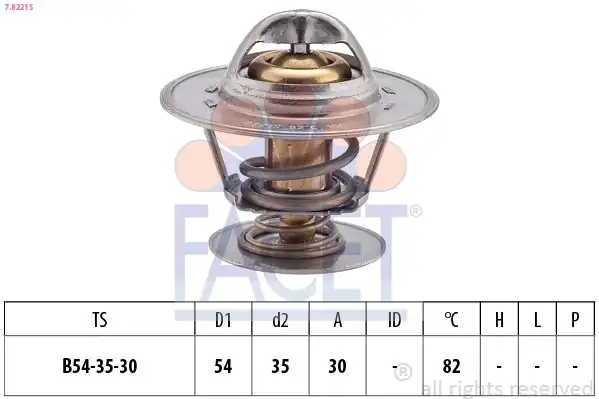 FACET 7-8221S | Ttermostat 80 Laguna Astra Golf Jetta Passat Cordoba Ibiza Toledo Caddy
