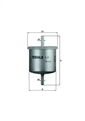MAHLE KL61 | Benzin Filtresi Escort 86 99 Fiesta III IV 89 02 Ford Ka 1 0 1 3