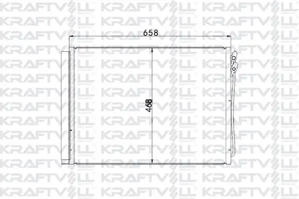 KRAFTVOLL 08060084 | Klima Radyatörü Bmw F10 F01 N47 N57 B47 B57 Radyatörü Marka