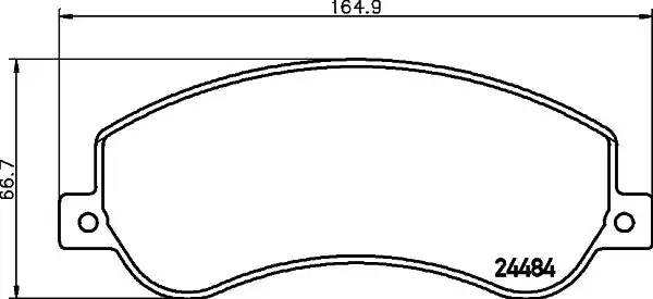 Hella Pagid 8db355015 401 Fren Balatası VW Amarok 2ha 2hb S1b S6b S7a S7b Amarok Platform Chassis S1b