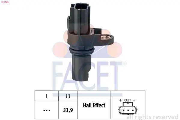 FACET 9-0745 | Krank Mil Sensörü Ford Transit V184 V347 2 4 TDCI 06 14 824216