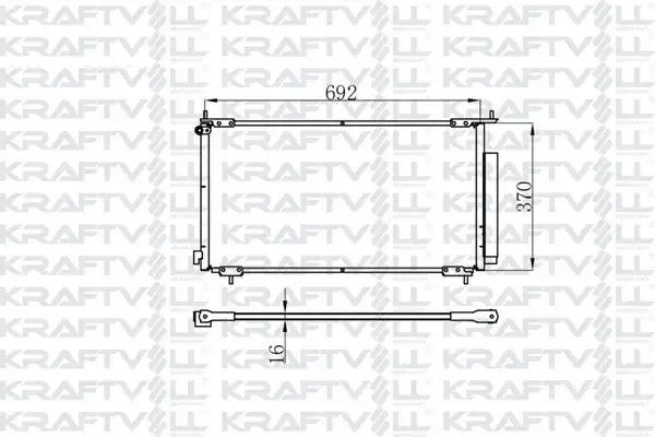 KRAFTVOLL 08060014 | Klima Radyatörü Kondanser Honda Cr V 2 0i 16v 02 06 Radyatörü Marka