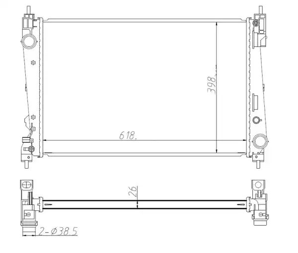 NRF 550005 | Motor Su Radyatör Punto Bravo 1 3 JTD 1 7cdti Doblo III 1 6d 2 0d Multijet Corsa D A13dtc Z13dte A13dte