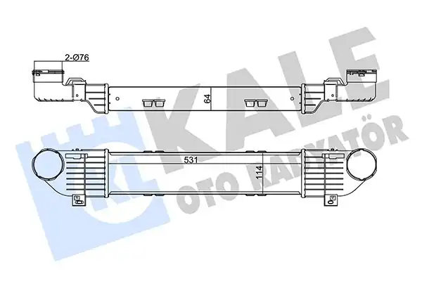 KALE 345005 | Turbo Radyatörü Mercedes Benz W220 S Class S320 CDI 99 05
