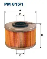FILTRON PM815-1 | Mazot Filtresi Renault Clio II/Kangoo/Megane/Laguna I/Trafic 1.9D-DTI-DCI