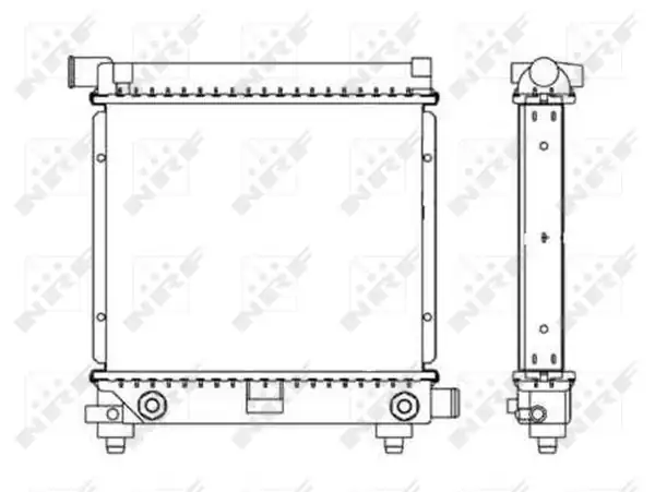 NRF 517662 | Motor Su Radyatörü Klimasız Otomatik Şanzıman 190 W201 85 93 W124 86 92 S124 86 90
