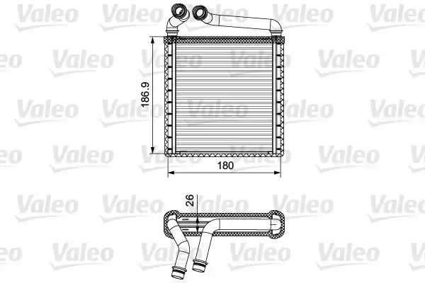 Valeo 811500 Kalorifer Radyatörü VW Passat Golf 5 Golf 6