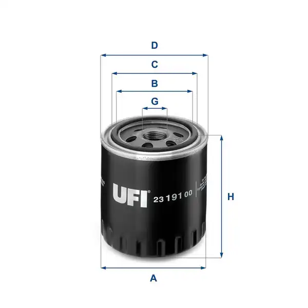 UFI 23-191-00 | Yağ Filtresi Citroen