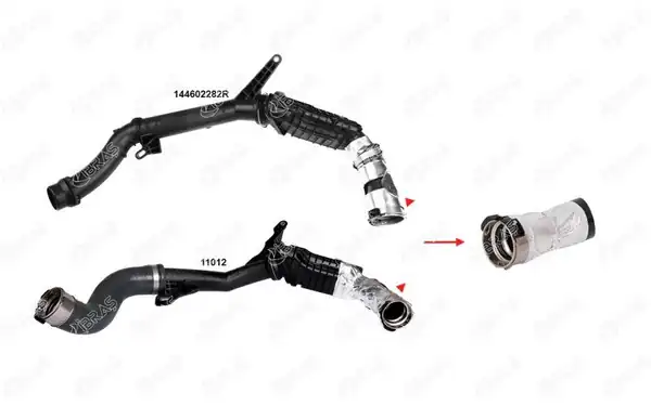 IBRAS 11193 | Turbo Hortumu Küçük Plastik Parça Hariç Dokker Lodgy Logan II Sandero II Duster Clio IV 1